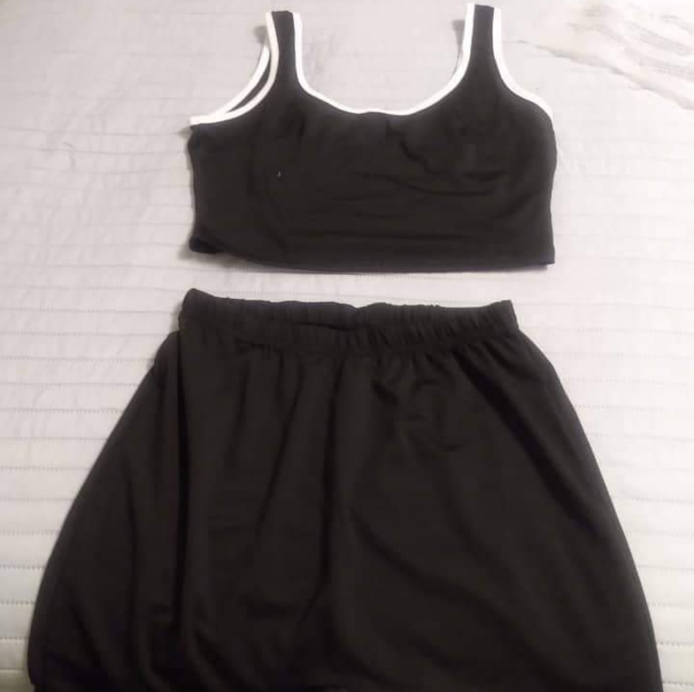 Women two piece short set